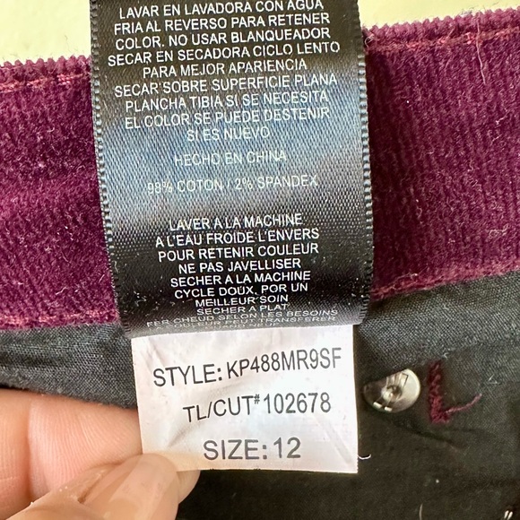 Kut From The Kloth Diana Skinny Cords Size 12 - Picture 8 of 9